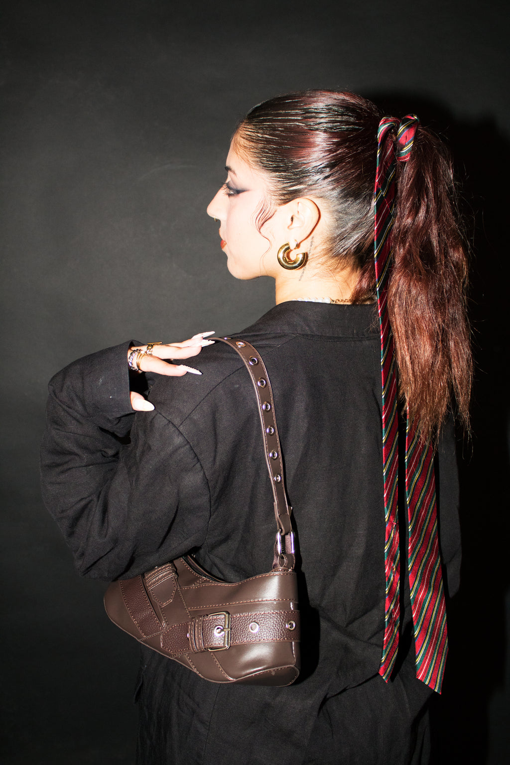 Bolso Yasmin Brown - Cuero Vegano Marrón